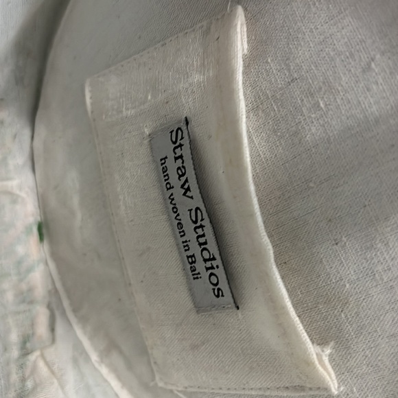 ARTISAN Handwoven Emerald Round Rattan Shoulder Round Bag - Picture 11 of 11